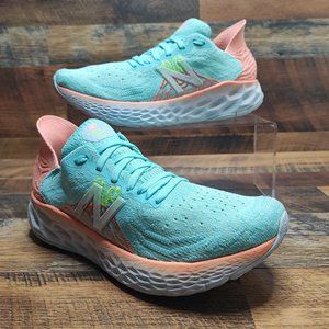 New Balance Women's Fresh Foam Blue/Ginger Pink Running Shoes Size 7.5